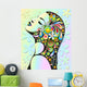 Pop Art Psychedelic Girl Wall Decal