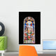 Tall Stained Glass Window French Church Wall Decal