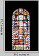 Tall Stained Glass Window French Church Wall Decal