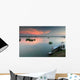 Mekong River and Boats Landscape Wall Decal