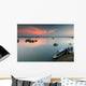 Mekong River and Boats Landscape Wall Decal