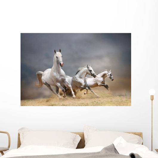 White Horses Wall Decal