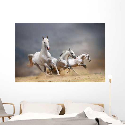 White Horses Wall Decal