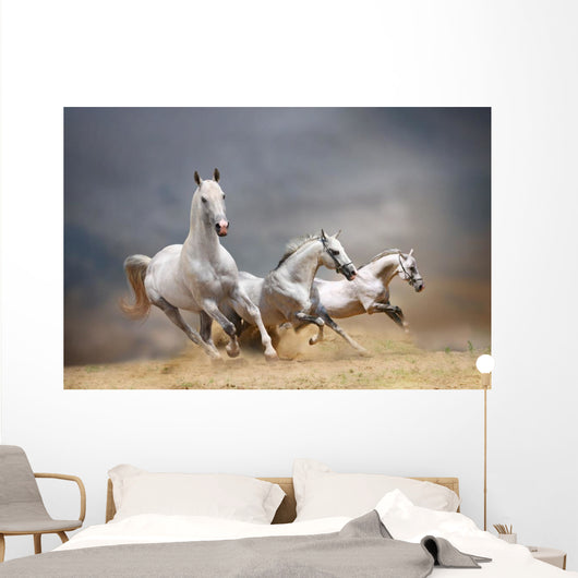 White Horses Wall Decal