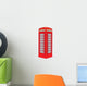 Red Telephone Box London Wall Decal
