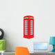 Red Telephone Box London Wall Decal