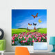 Field Colorful Flowers Wall Decal
