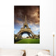 Bad Weather Approaching Eiffel Wall Decal