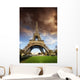 Bad Weather Approaching Eiffel Wall Decal