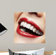 Woman Smile Teeth Whitening Wall Decal