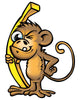 Monkey Funny Cartoon Wall Decal