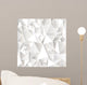 White Crumpled Abstract Wall Decal