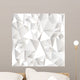 White Crumpled Abstract Wall Decal