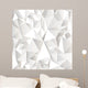 White Crumpled Abstract Wall Decal