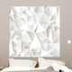 White Crumpled Abstract Wall Decal