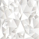 White Crumpled Abstract Wall Decal