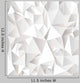 White Crumpled Abstract Wall Decal