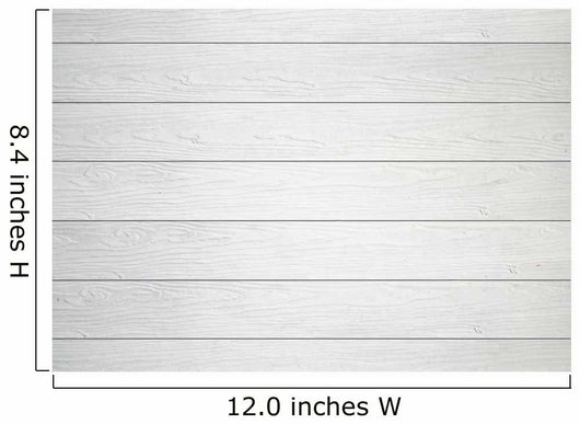 White Wooden Wall Texture Wall Decal