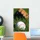 Baseball and Glove Grass Wall Decal