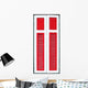 Wooden Window White Wall Decal