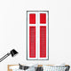 Wooden Window White Wall Decal