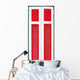 Wooden Window White Wall Decal