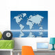 World Map Flood Wall Decal