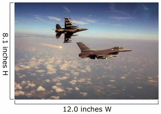 Fighter Breaks with Flares Wall Decal