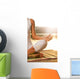 Young Woman Relaxing Beach Wall Decal