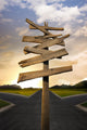 Crossroads with Confusing Directional Wall Decal