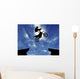 Silhouette Motorcycle Jump Wall Decal