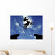 Silhouette Motorcycle Jump Wall Decal