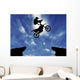 Silhouette Motorcycle Jump Wall Decal