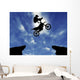 Silhouette Motorcycle Jump Wall Decal