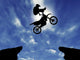 Silhouette Motorcycle Jump Wall Decal
