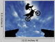 Silhouette Motorcycle Jump Wall Decal