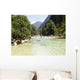 Senior Angler Walking through Wall Decal