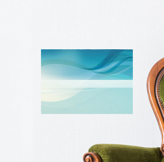 Turquoise Blue Variation Mertor Wall Decal