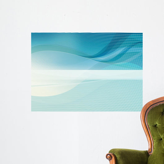 Turquoise Blue Variation Mertor Wall Decal