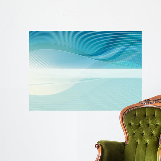 Turquoise Blue Variation Mertor Wall Decal