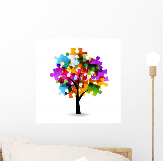 Puzzle Tree Wall Decal