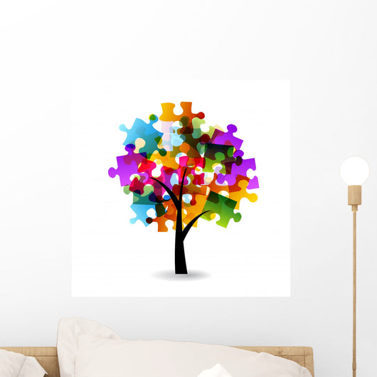 Puzzle Tree Wall Decal