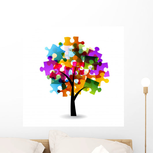 Puzzle Tree Wall Decal