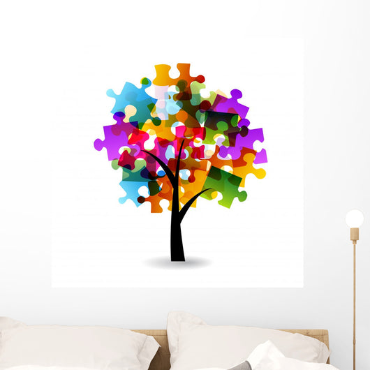 Puzzle Tree Wall Decal