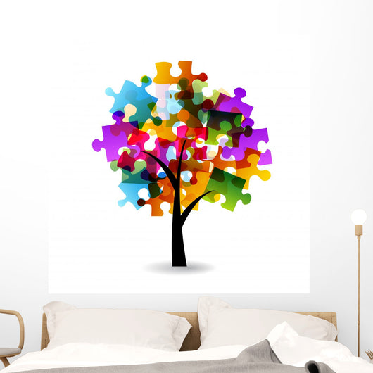 Puzzle Tree Wall Decal