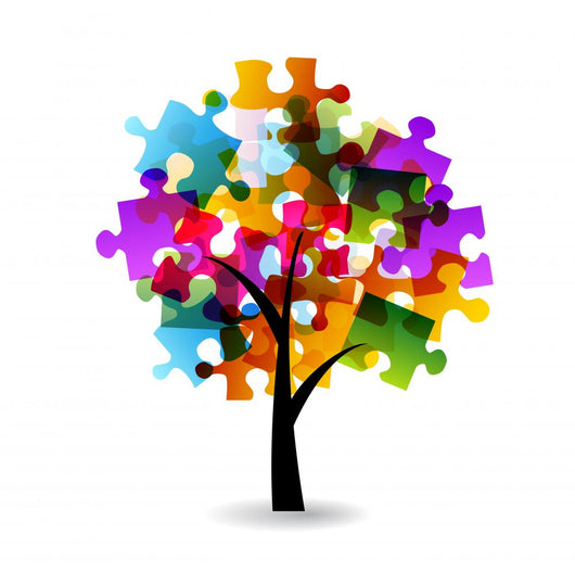 Puzzle Tree Wall Decal