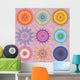 Set 9-colored Mandalas Wall Decal