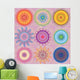 Set 9-colored Mandalas Wall Decal