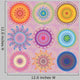 Set 9-colored Mandalas Wall Decal