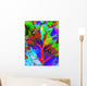 Abstract Psychedelic Leaf-and-drops Psychedelic Wall Decal